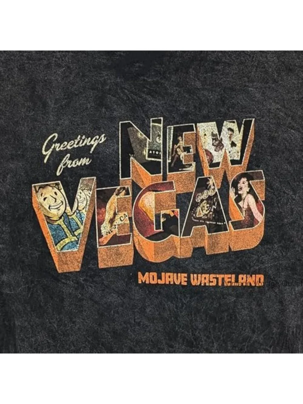 Men's Fallout New Vegas Graphic Tee 100% Cotton Short Sleeve Crew Neck